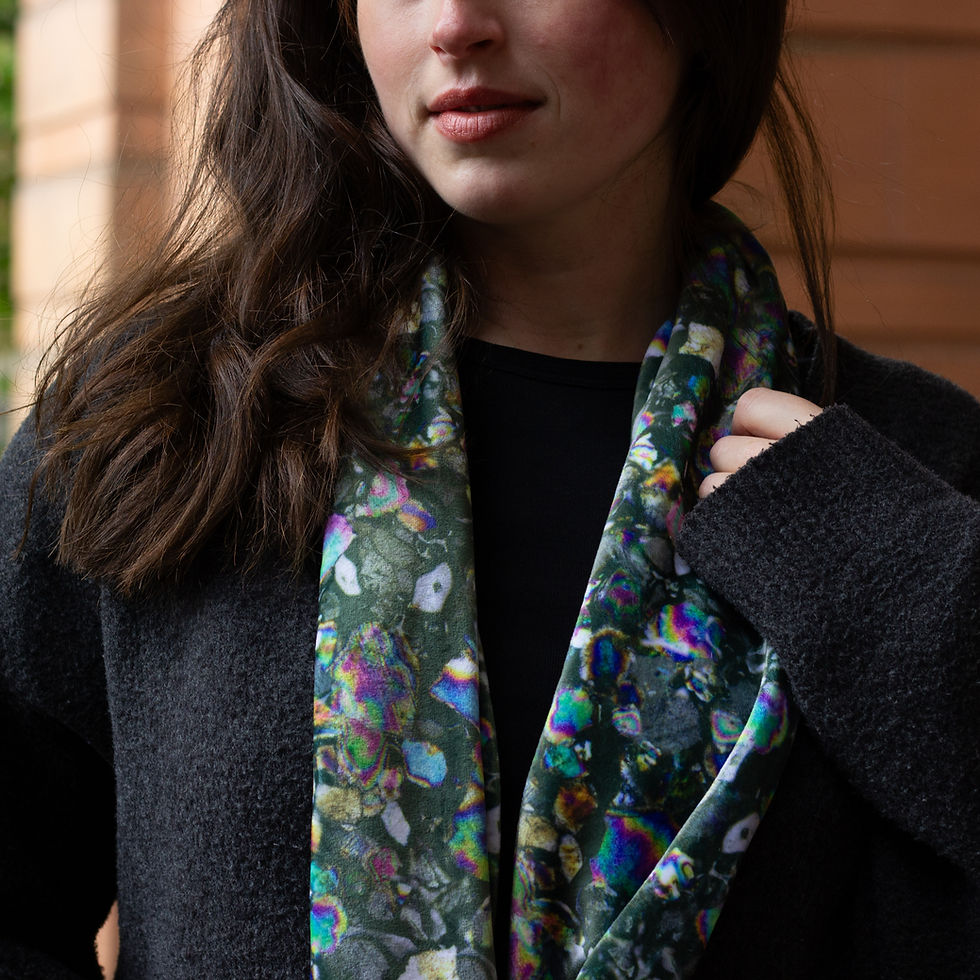 Thumbnail: 'KRISTIANSAND' Plush Velvet Infinity Scarf