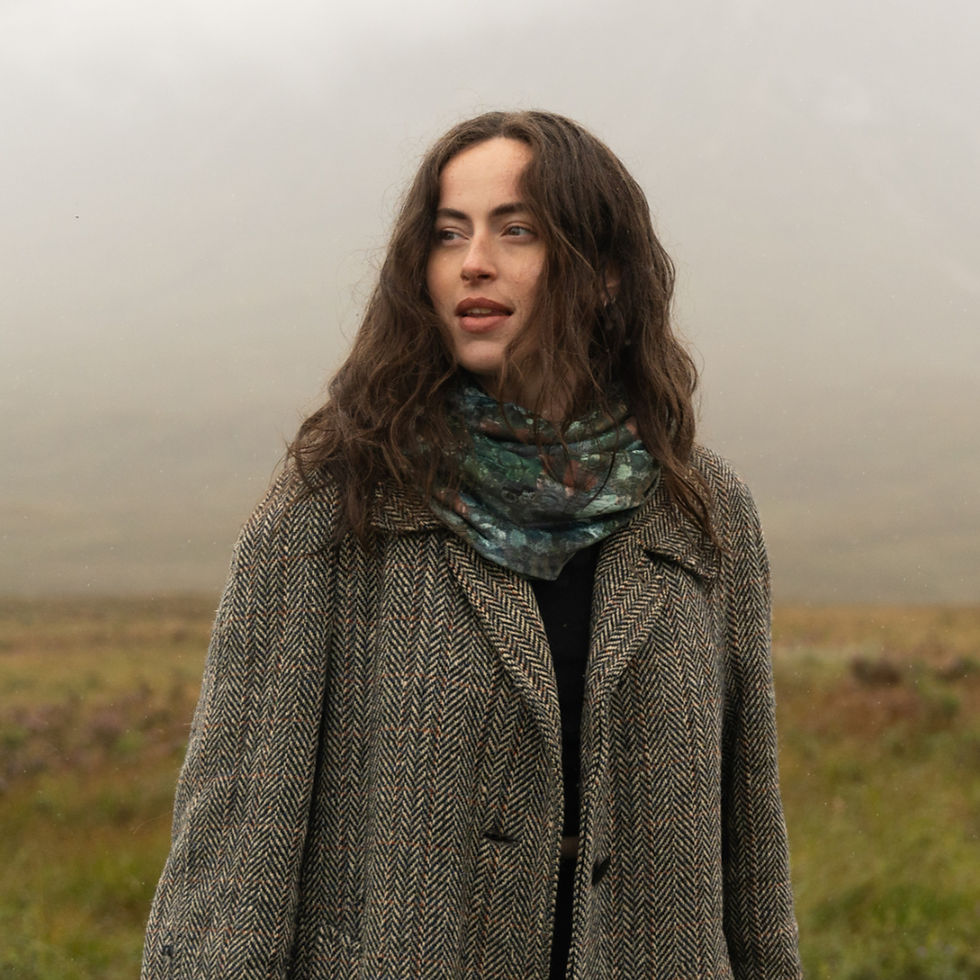 Thumbnail: 'BASALT' Plush Velvet Infinity Scarf