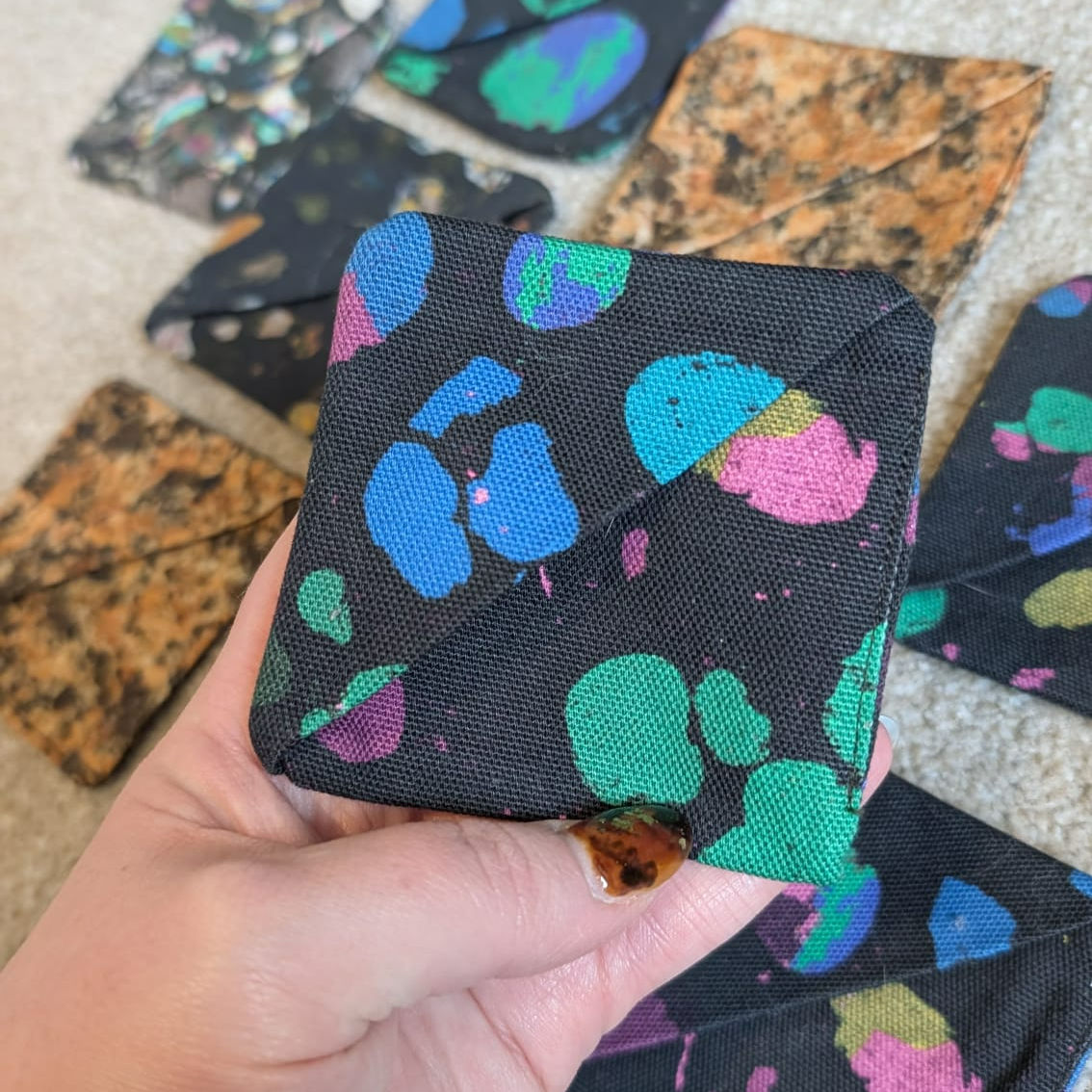 Cotton Canvas Corner Bookmark
