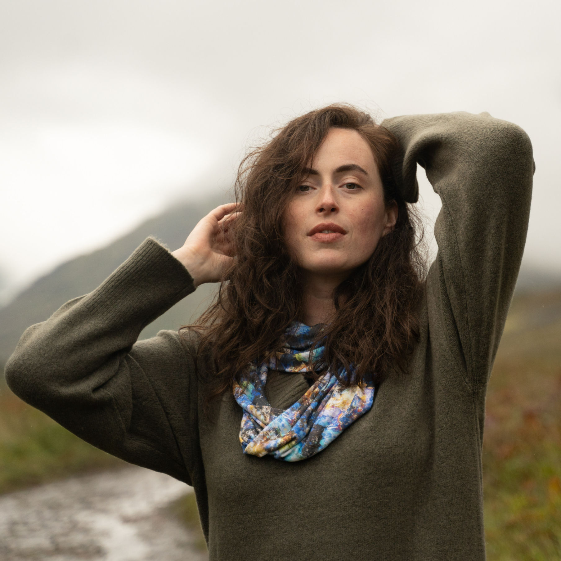 'LABRADORITE' Bamboo Infinity Scarf