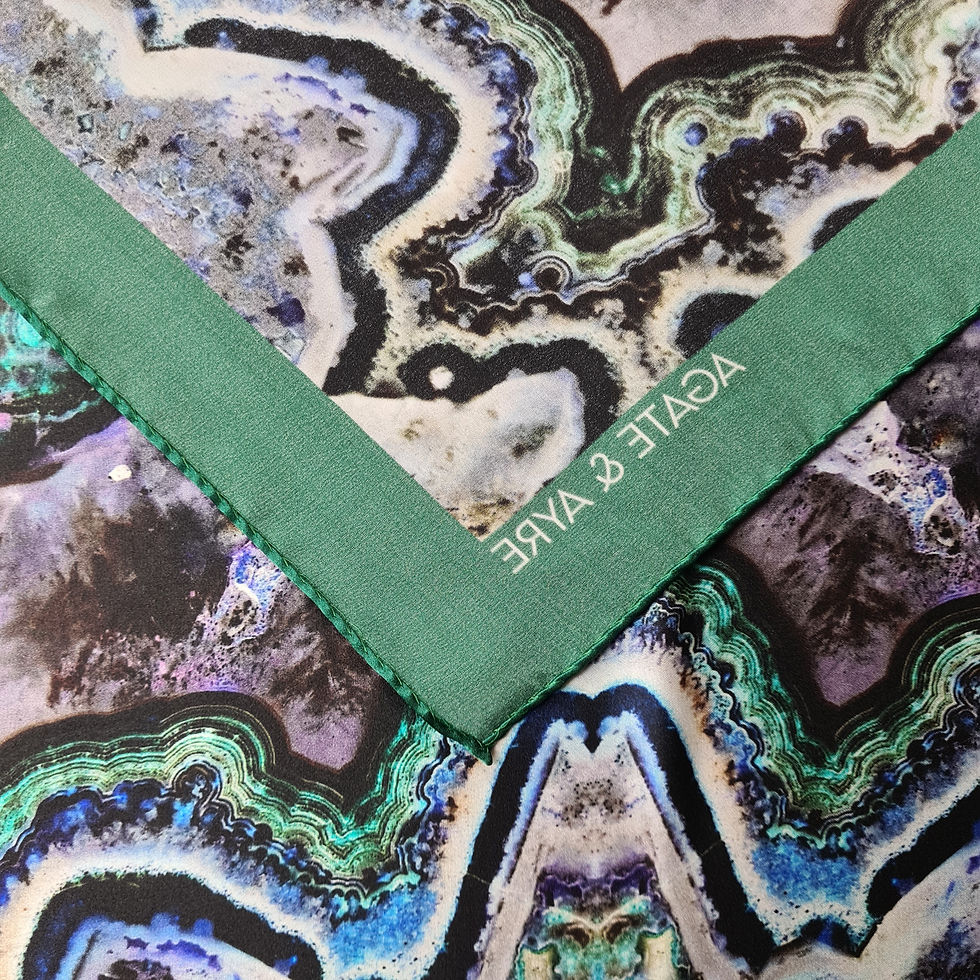 Thumbnail: 'AYRE' Silk Scarf - 90x90cm
