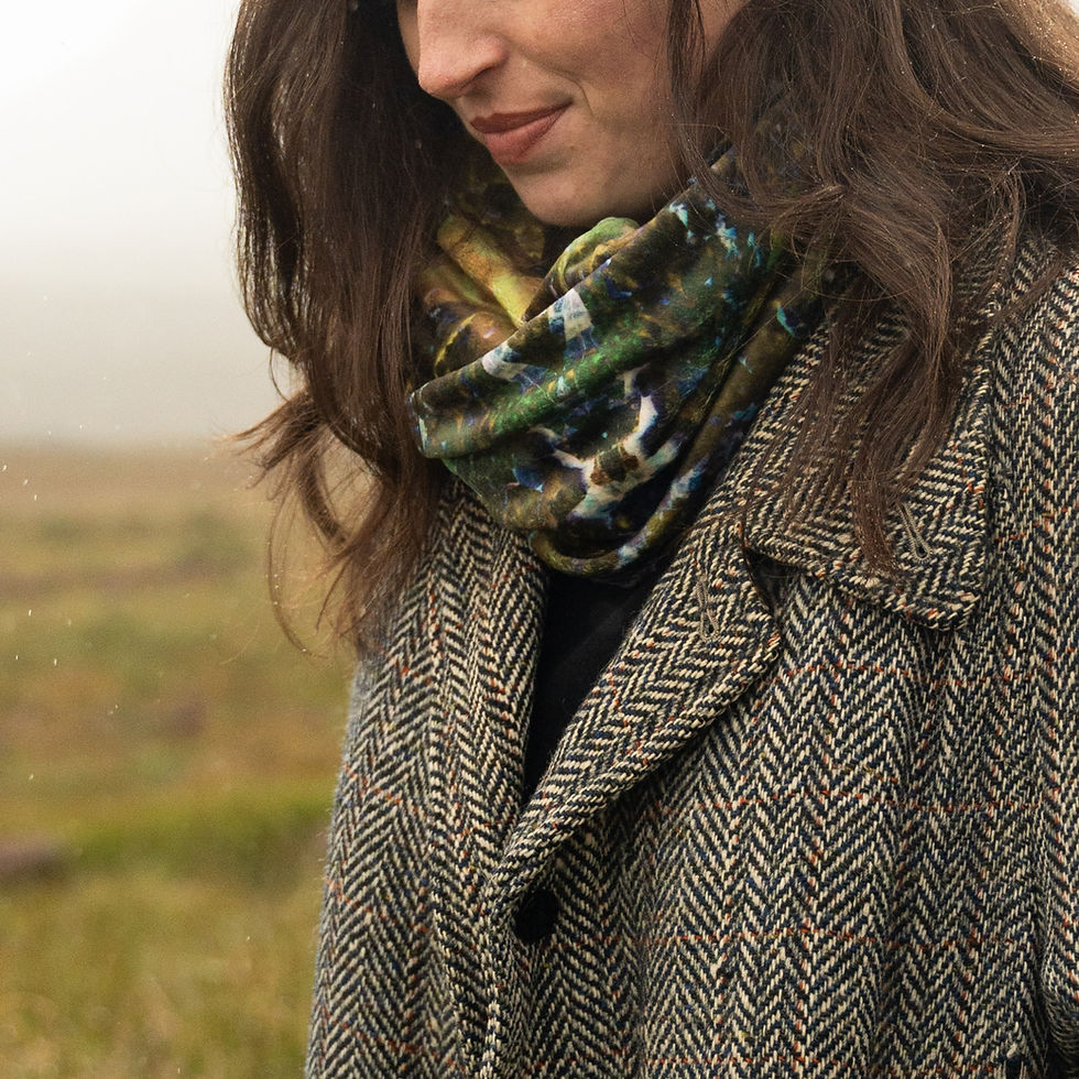 Thumbnail: 'CAIRNGORM' Plush Velvet Infinity Scarf