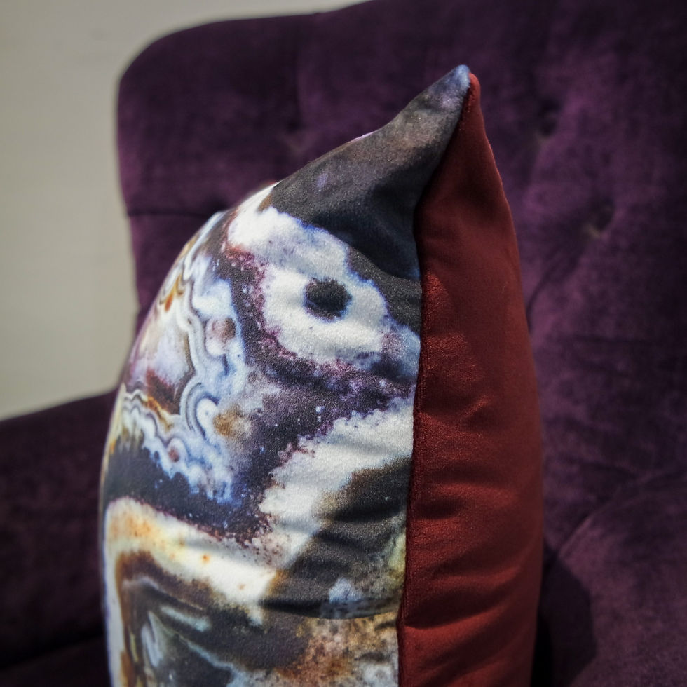 Thumbnail: 'AGATE' Velvet Cushion Cover
