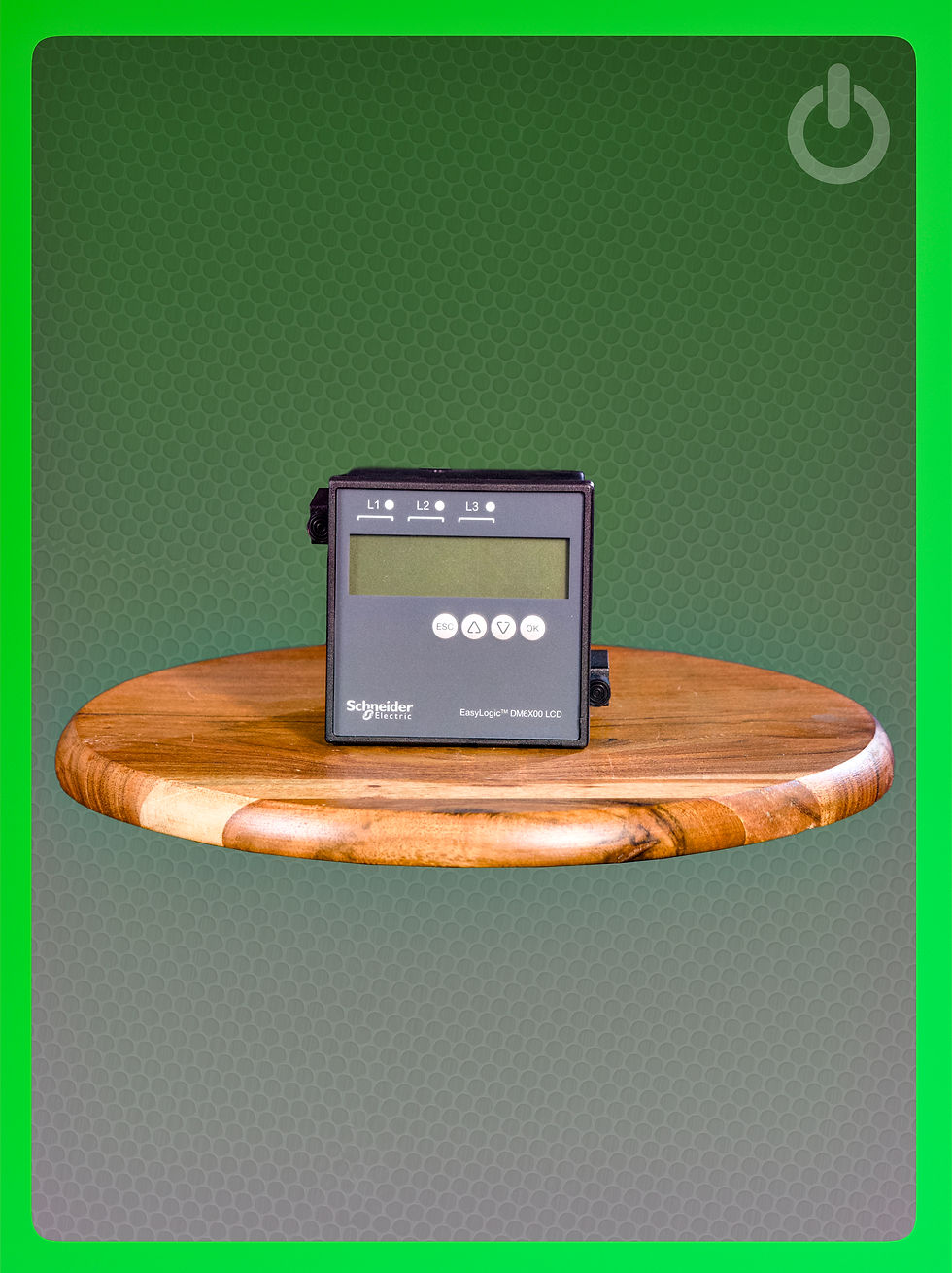 DM6300 VAF PF meter Cl 1.0 RS485 LCD front