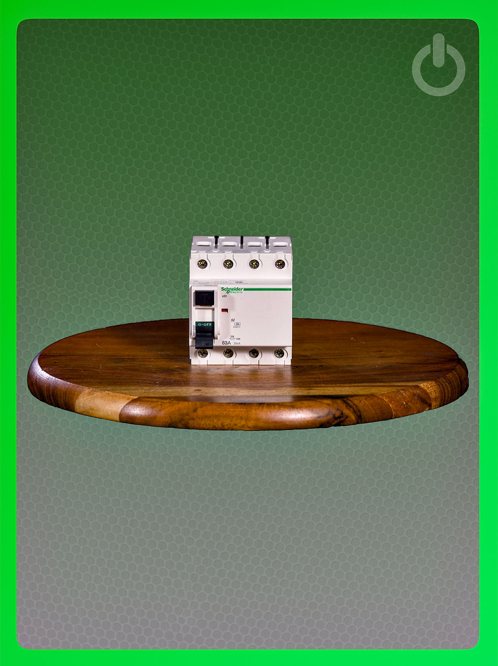 Acti9 xID 4P 63A 30mA A-SI RCCB front