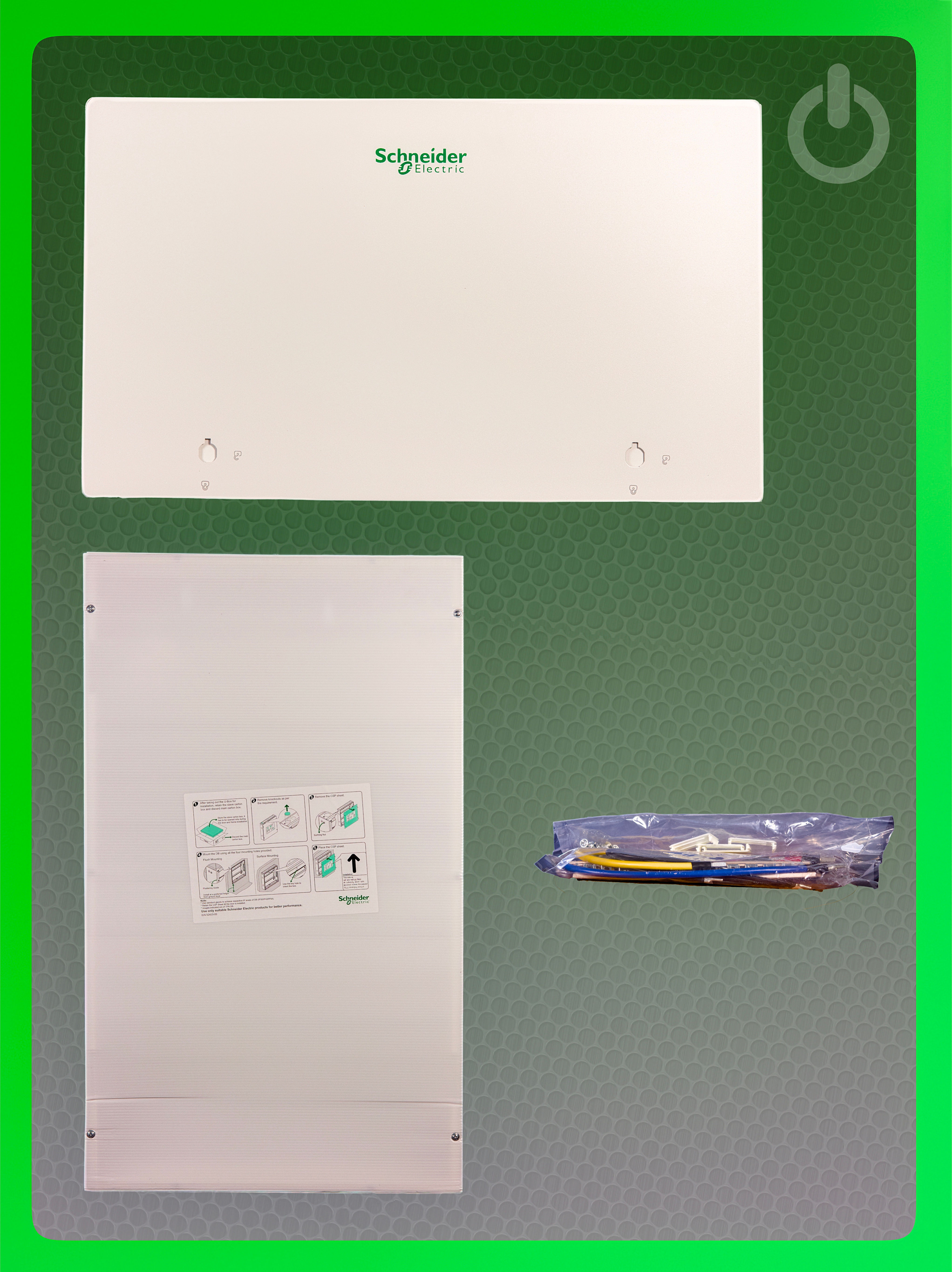 Acti9 Flexi PPI DB 4Tier 56modules IP43 front