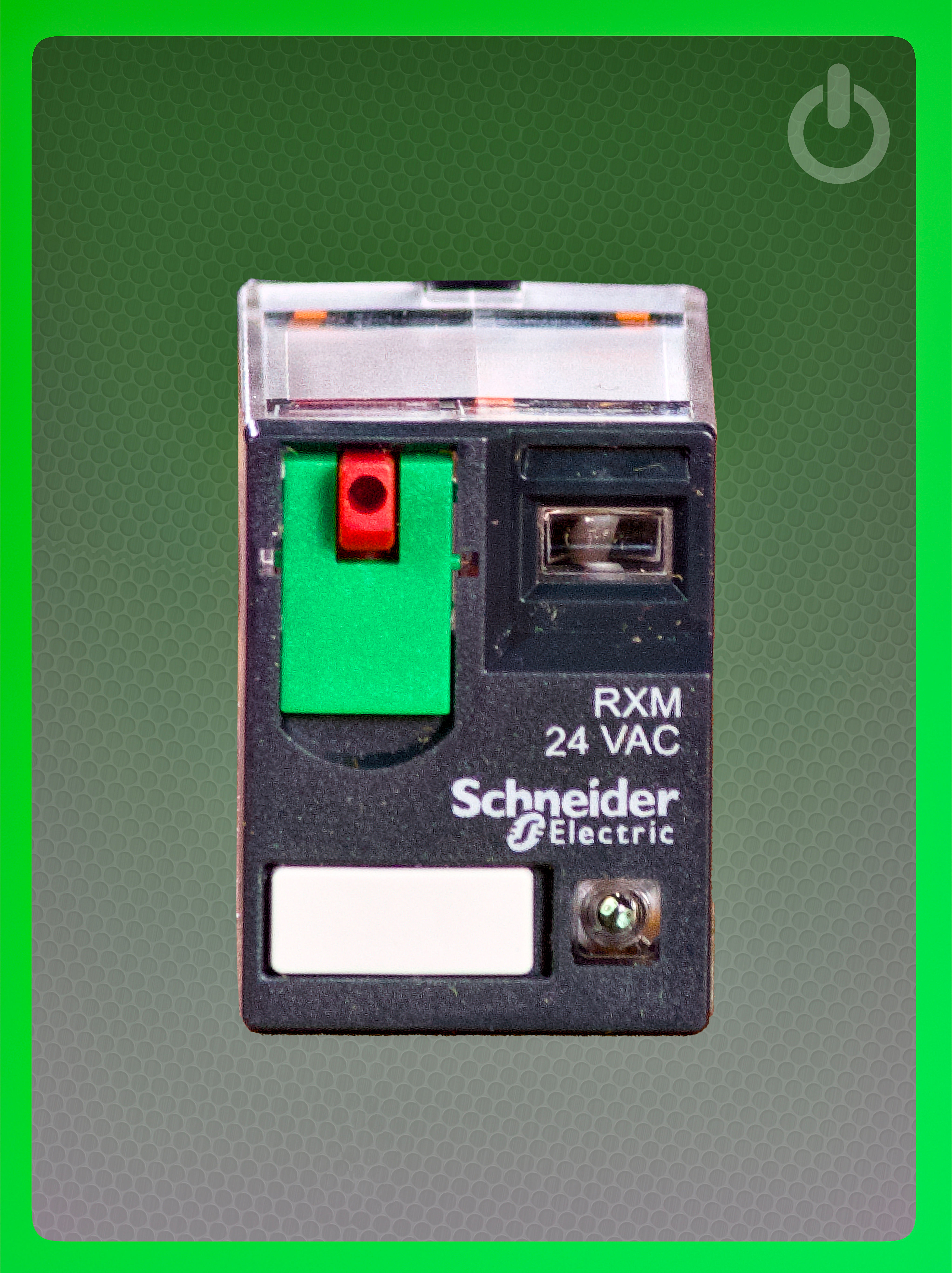 MINIATURE RELAY LED 2C/O 24VAC front