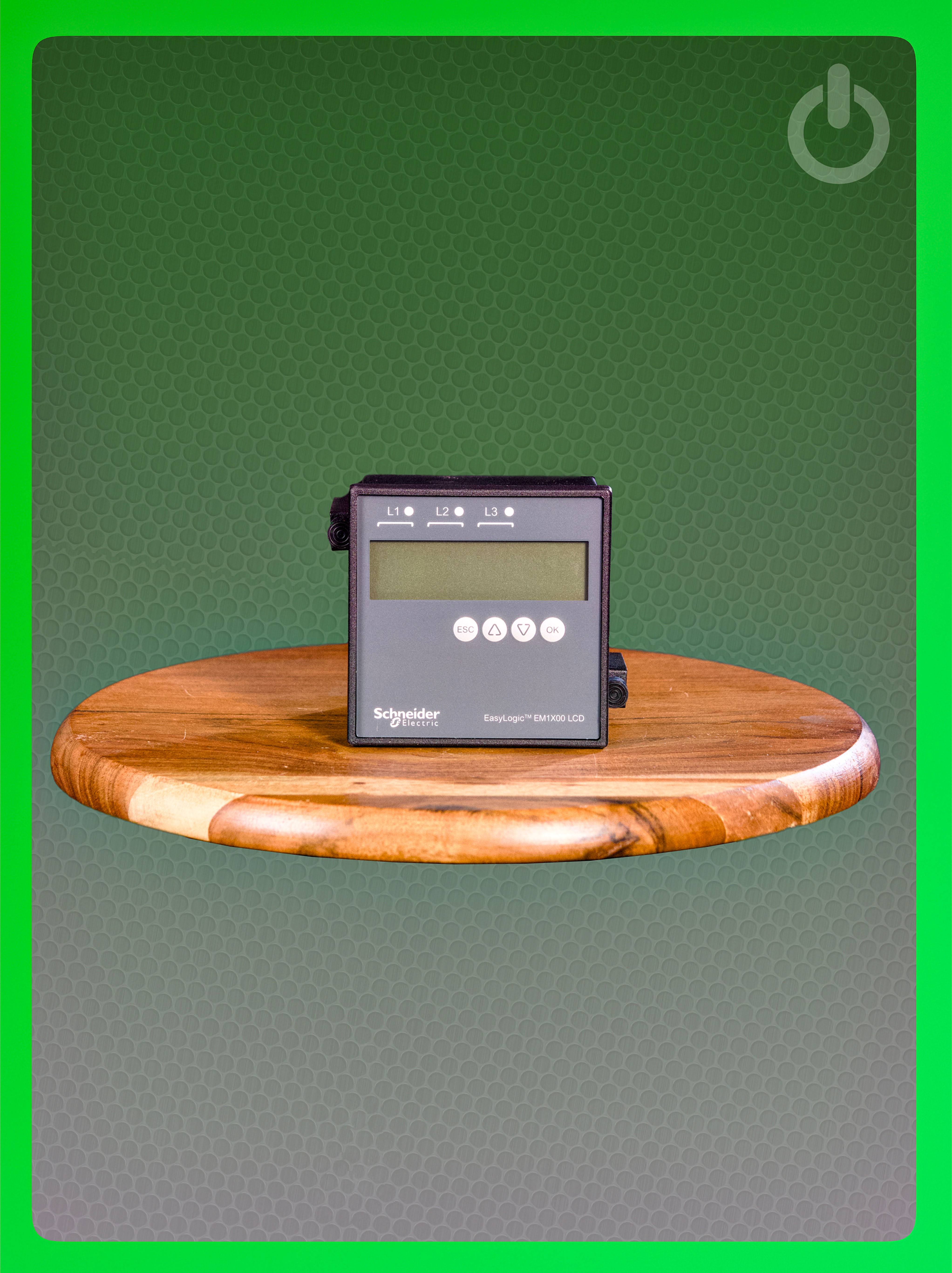 EM1000 Energy meter Cl 1.0 Pulse LCD front