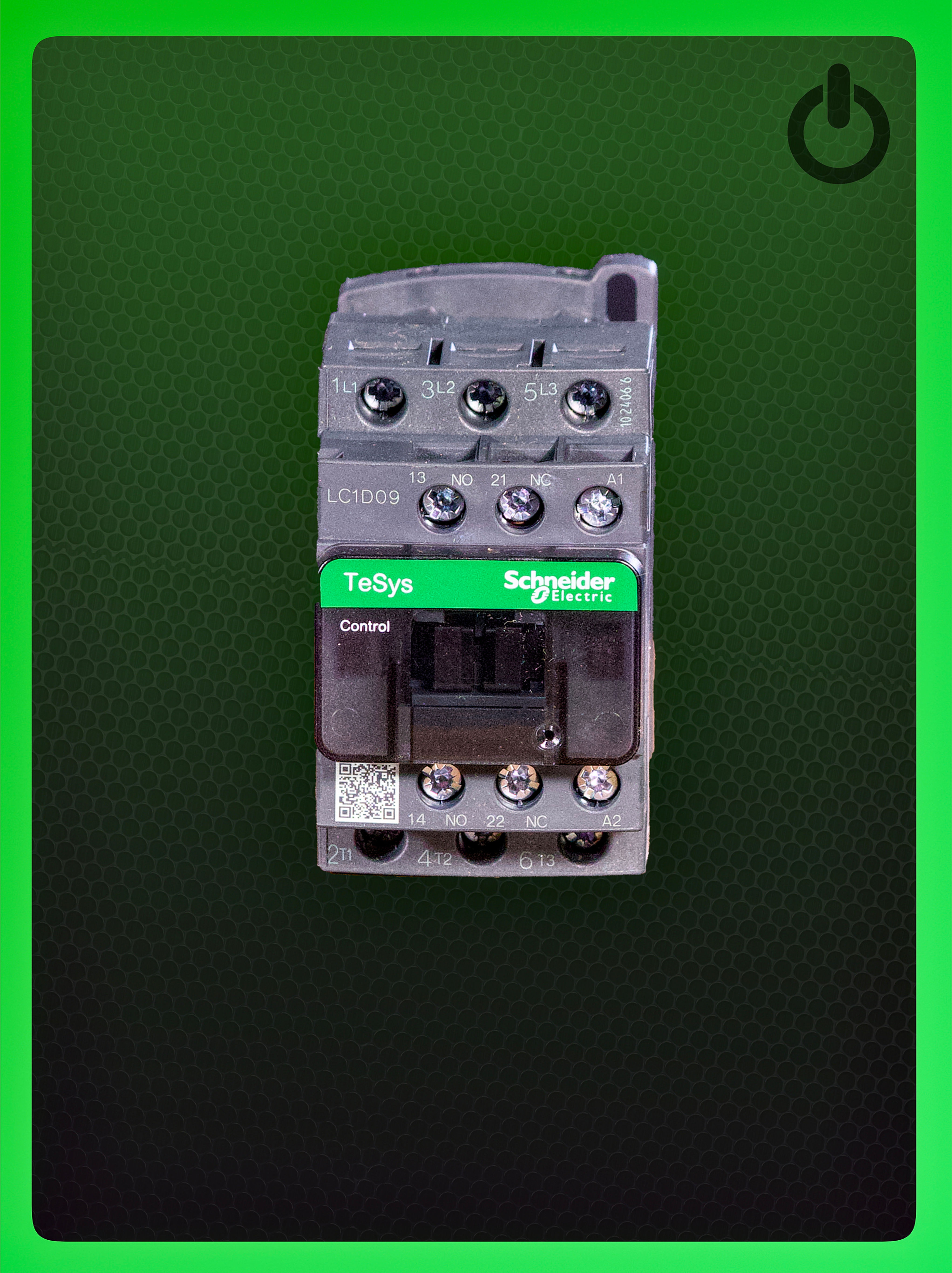 TeSys 3P CTR9A AC3 4KW 1NO1NC220VAC COIL front