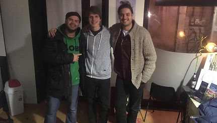 James with Marco Evangelista and Tito Esposito