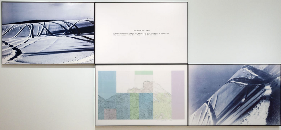 Hainesgallery. (n.d) One Hour Run, 1968. The Estate of Dennis Oppenheim. https://www.hainesgallery.com/artworks/10154-the-estate-of-dennis-oppenheim-one-hour-run-1968/