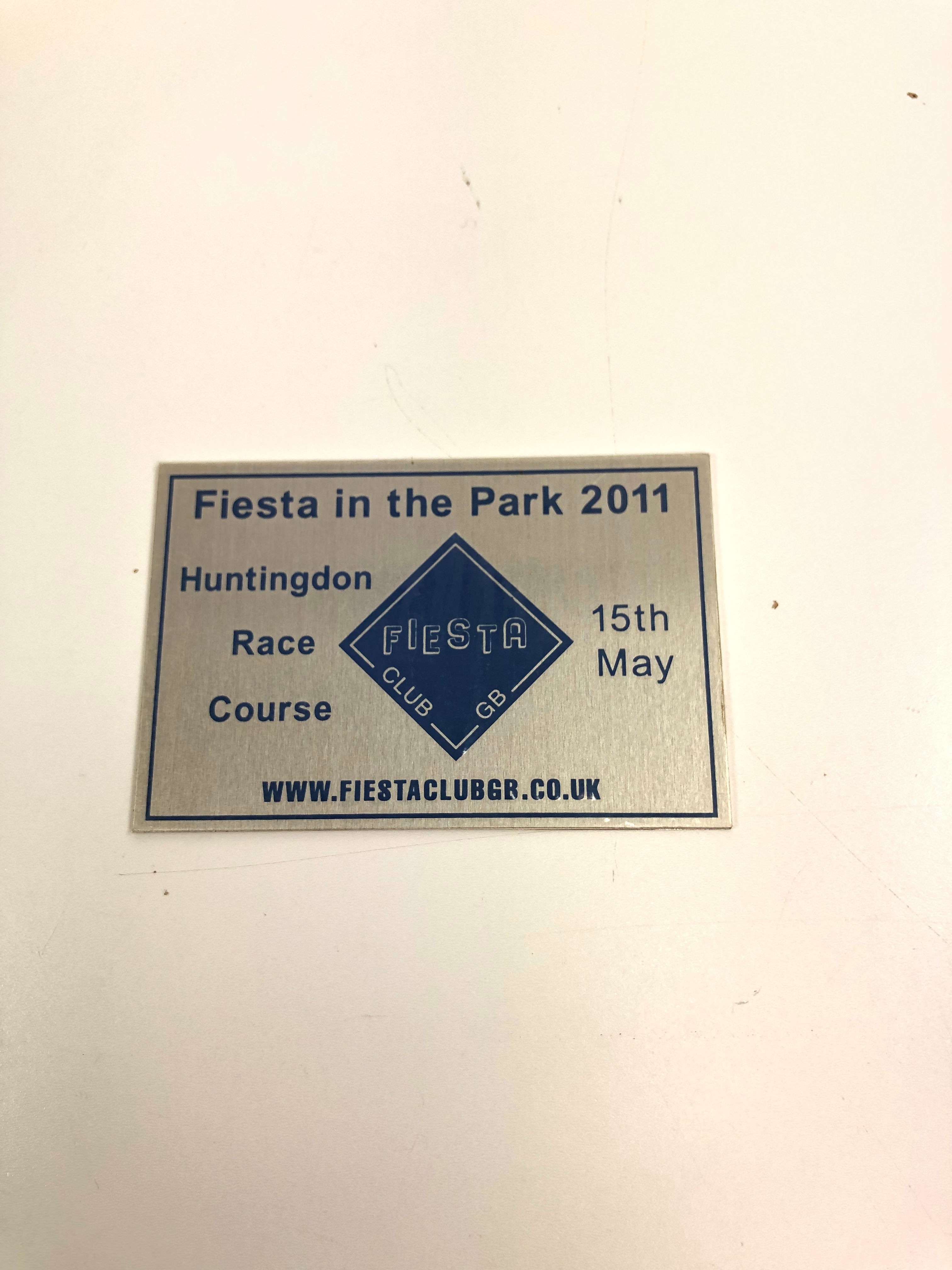 Fiesta In The Park Show Plaques 2011