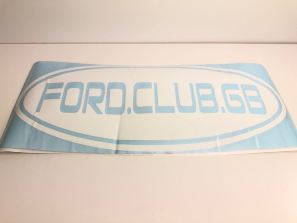 Miniaturbild: Ford club GB 🇬🇧. Large. Rear. Window. Decal 58x20cms