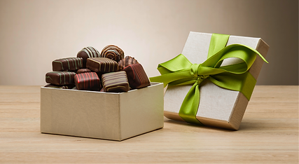 Gift box of chocolates