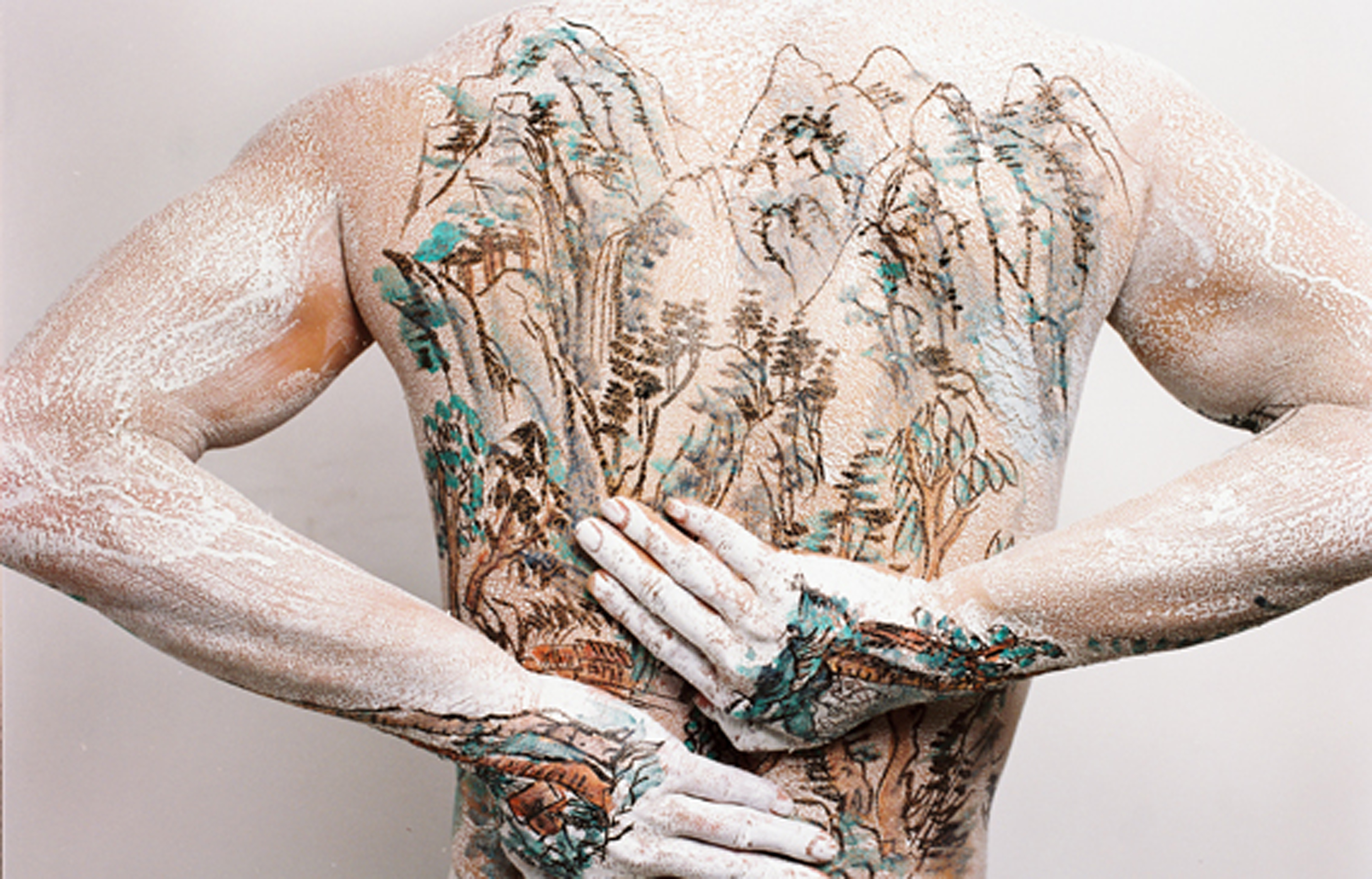 Chinese Shan-shui tattoo 2