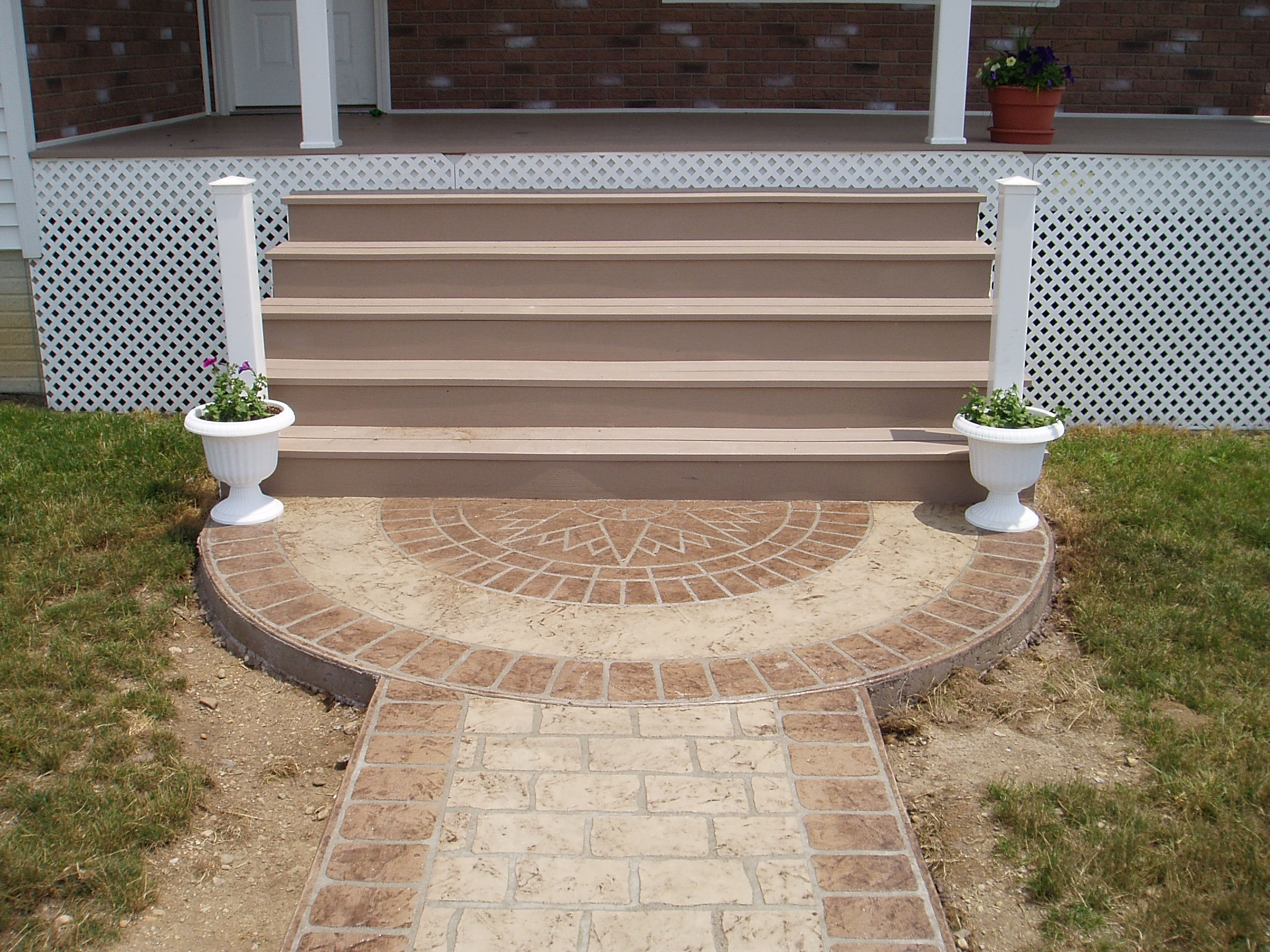 Concrete Stencil Pictures Decorative Concrete Impressions