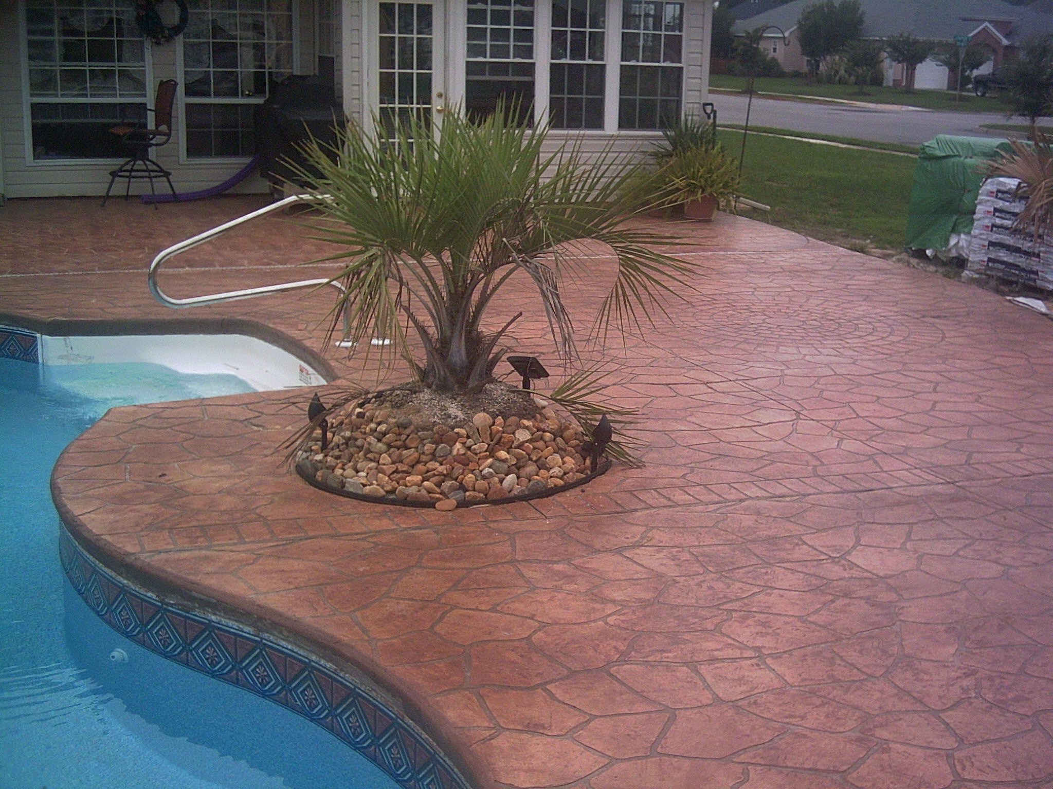 Concrete Stencil Pictures Decorative Concrete Impressions