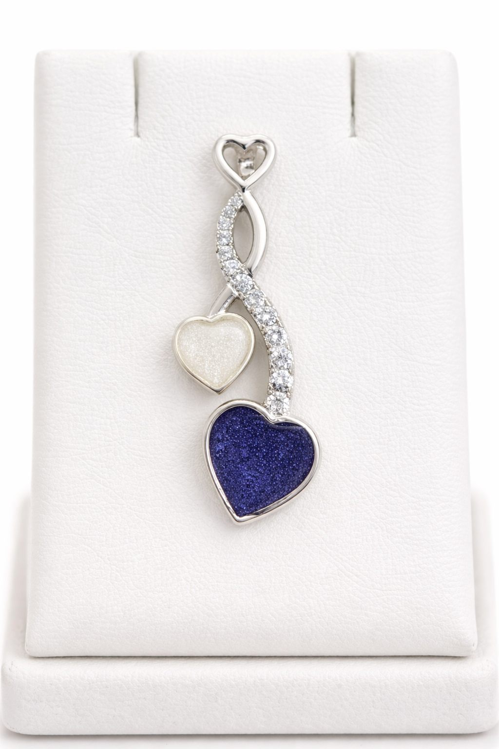 Memorial Ashes Necklace | Pet or Human Loss Jewellery |Entwinned Hearts Pendent.