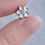 Thumbnail: Memorial Cubic Zirconia Forget Me Not Charm