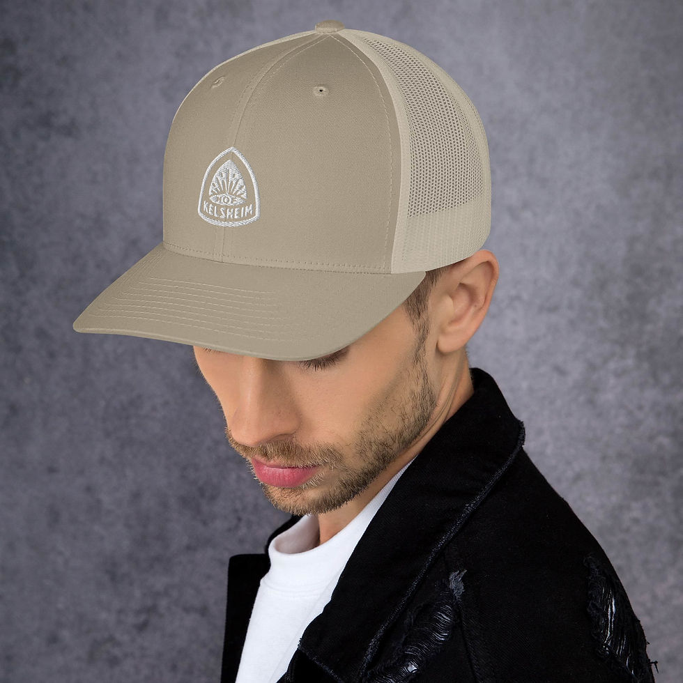 Thumbnail: Embroidered White Logo - Retro Trucker Cap