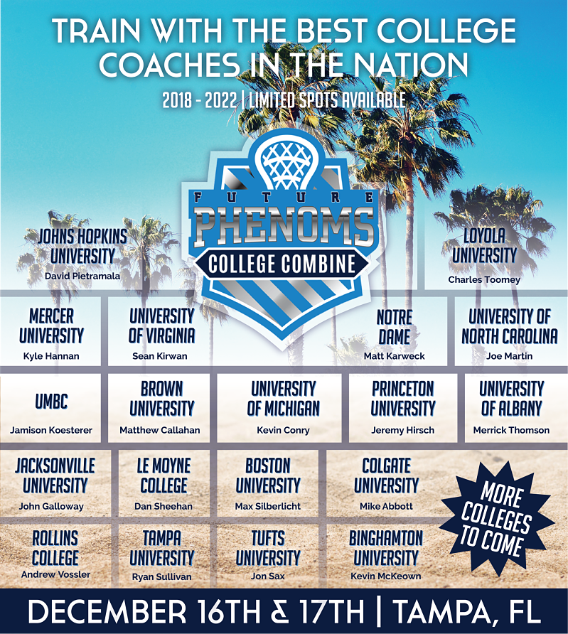 Future Phenom College Combine In Tampa Fl On December 16th And