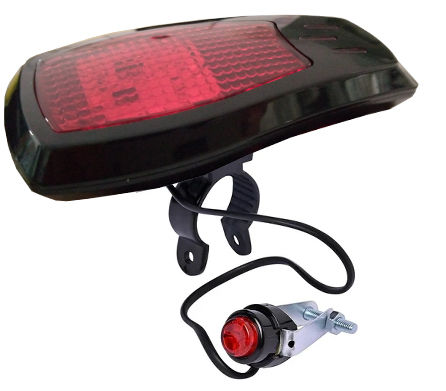 Luz Roja 4 Sonidos para Bicicleta con Pilas