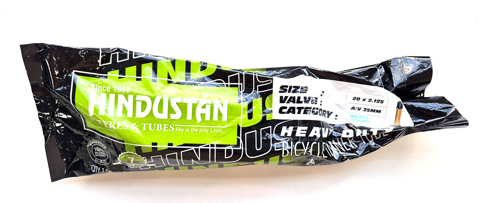 Miniatura: Tubo para Bicicleta de Butyl con Valvula Presta AV Hindustan Alta Resistencia