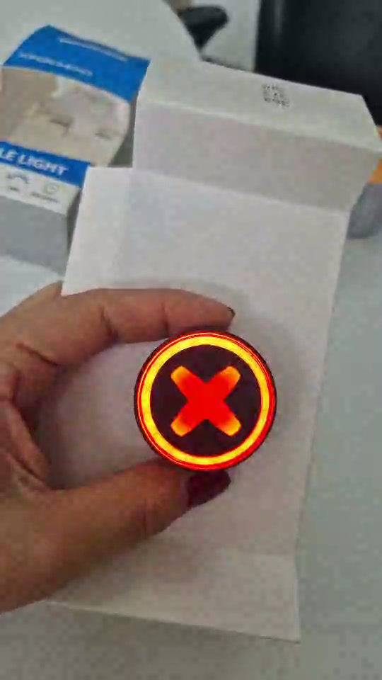 Miniatura: Luz Circulo X Roja 50LM Usb-C Recargable Bicicleta