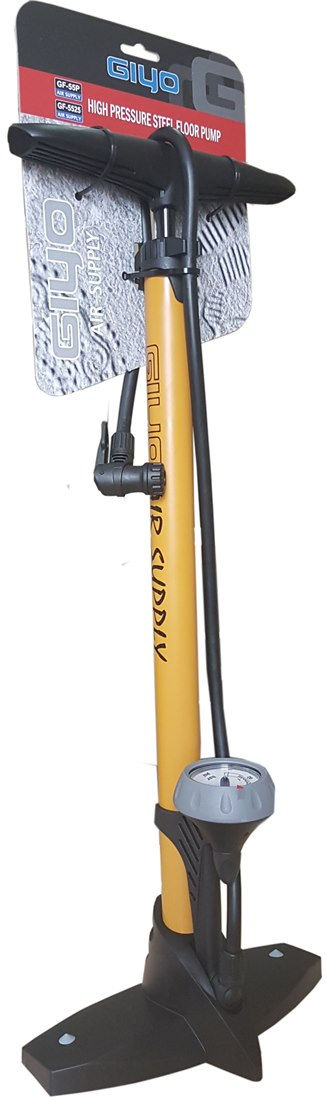 Inflador de Acero Alta Presion 24 Pulgadas Giyo con Medidor Taiwan