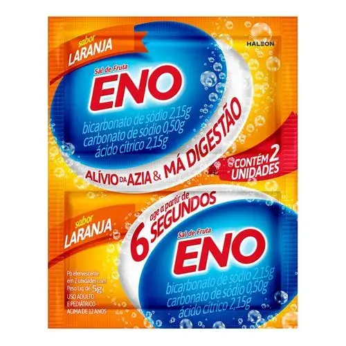 Sal de Fruta ENO Sabor Laranja - 2 Unidades com 5g