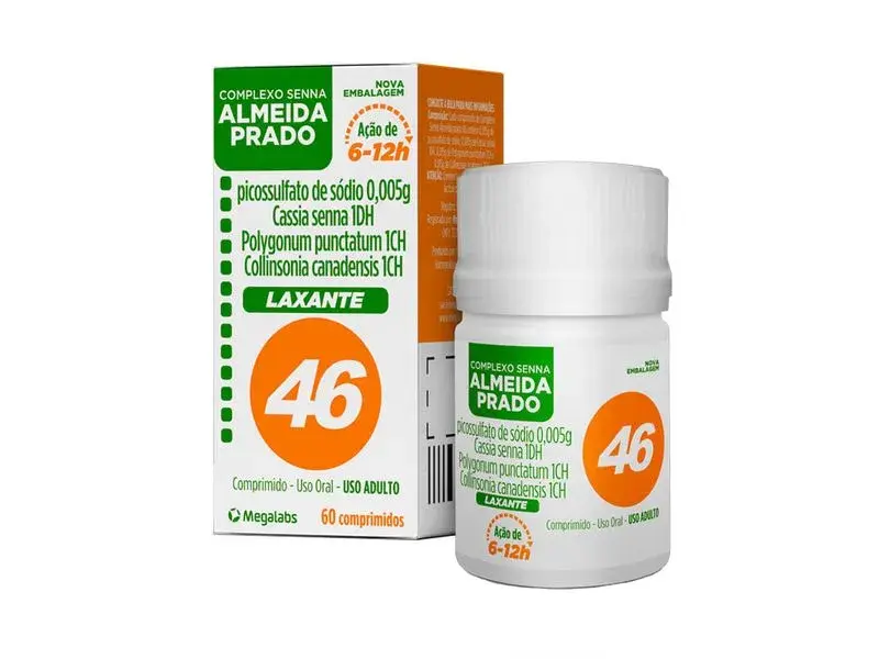 Laxante 46 Complexo Senna - 60 Comprimidos