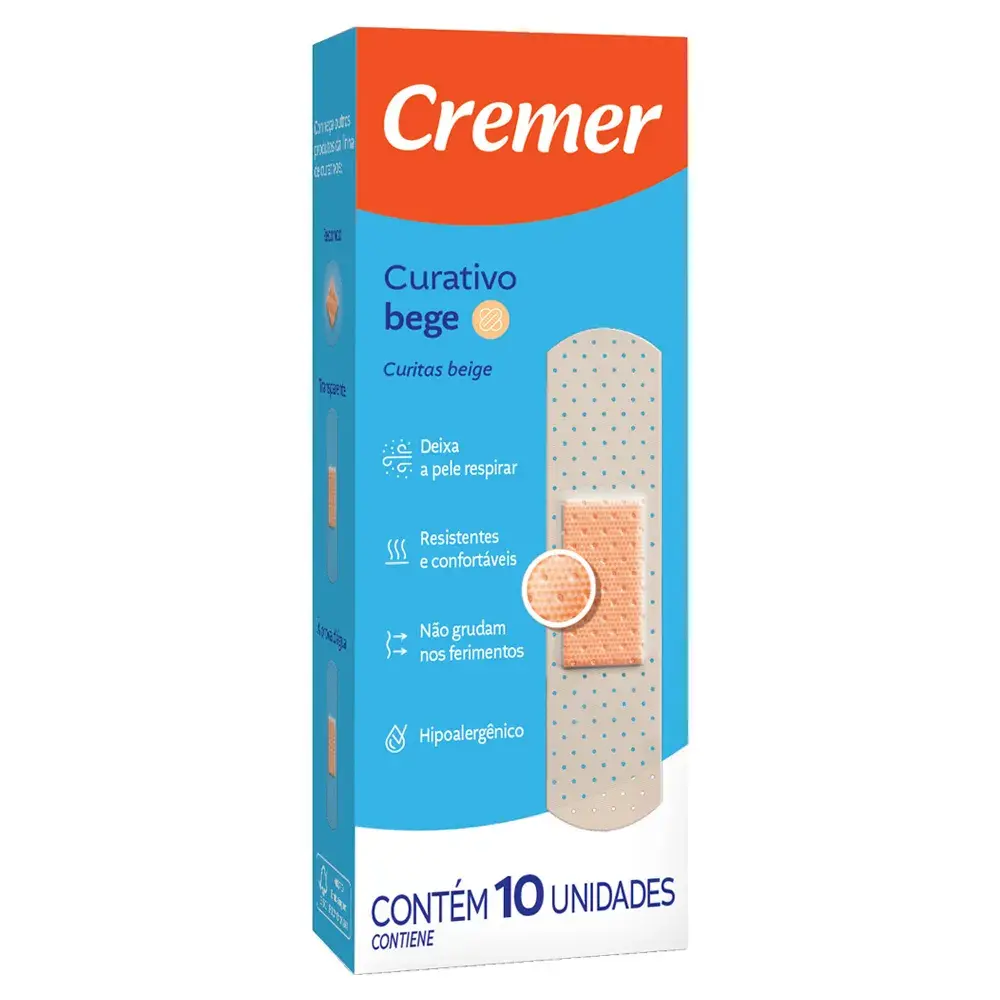 Curativo Cremer Bege | Com 10 Unidades