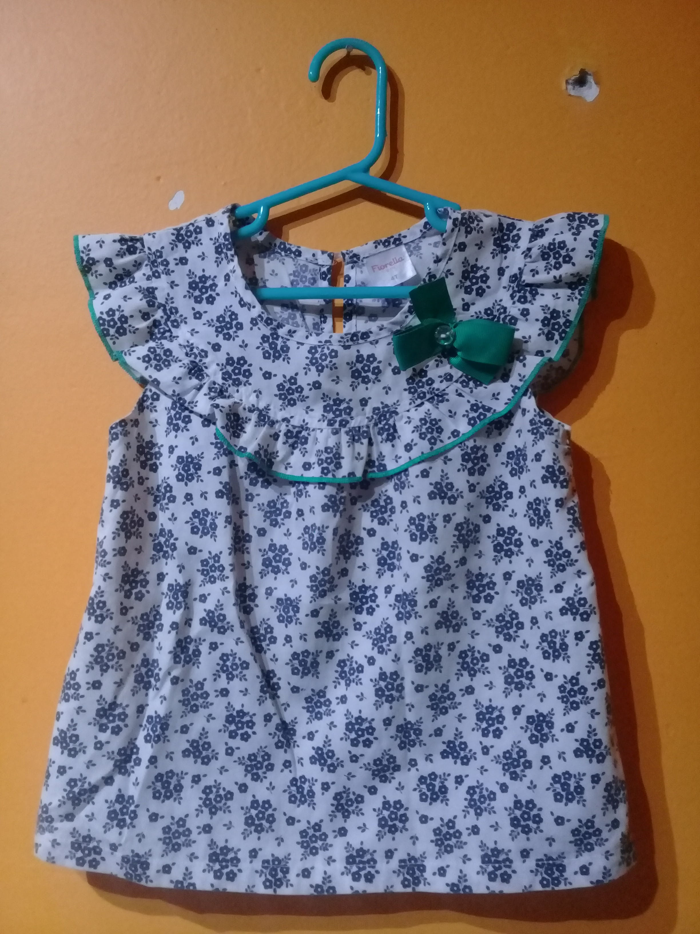 Blusa floreada - talla 2-3