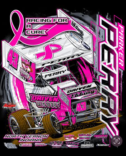 #BreastCancerAwareness 2025 T-shirt | Parker Perry Racing