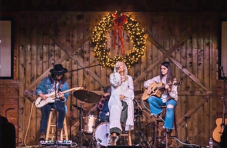 Musicians playing a Christmas concert