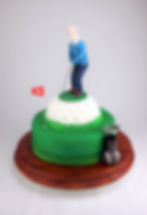 Motivtorte Golfer auf Golfball