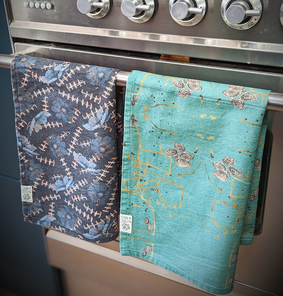 Sustainable Teal Tea Towels