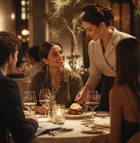 Experiencia gastronómica y de hospitalidad diseñada para que los clientes recuerden, regre