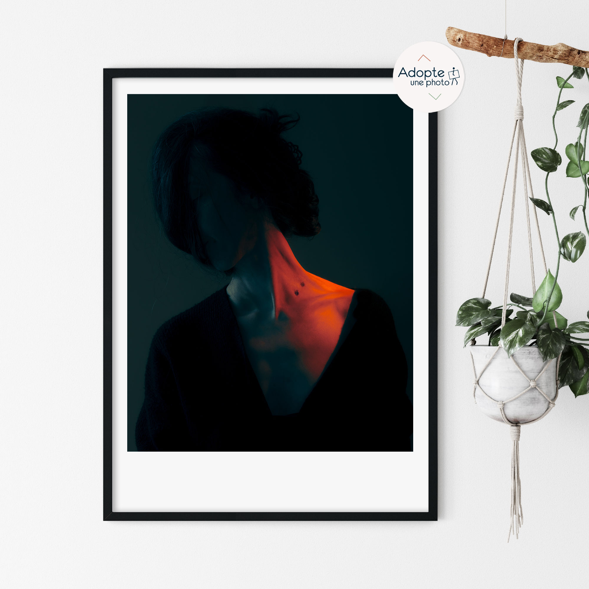 Tirage d'art, photographie "Mordue", signée, numérotée