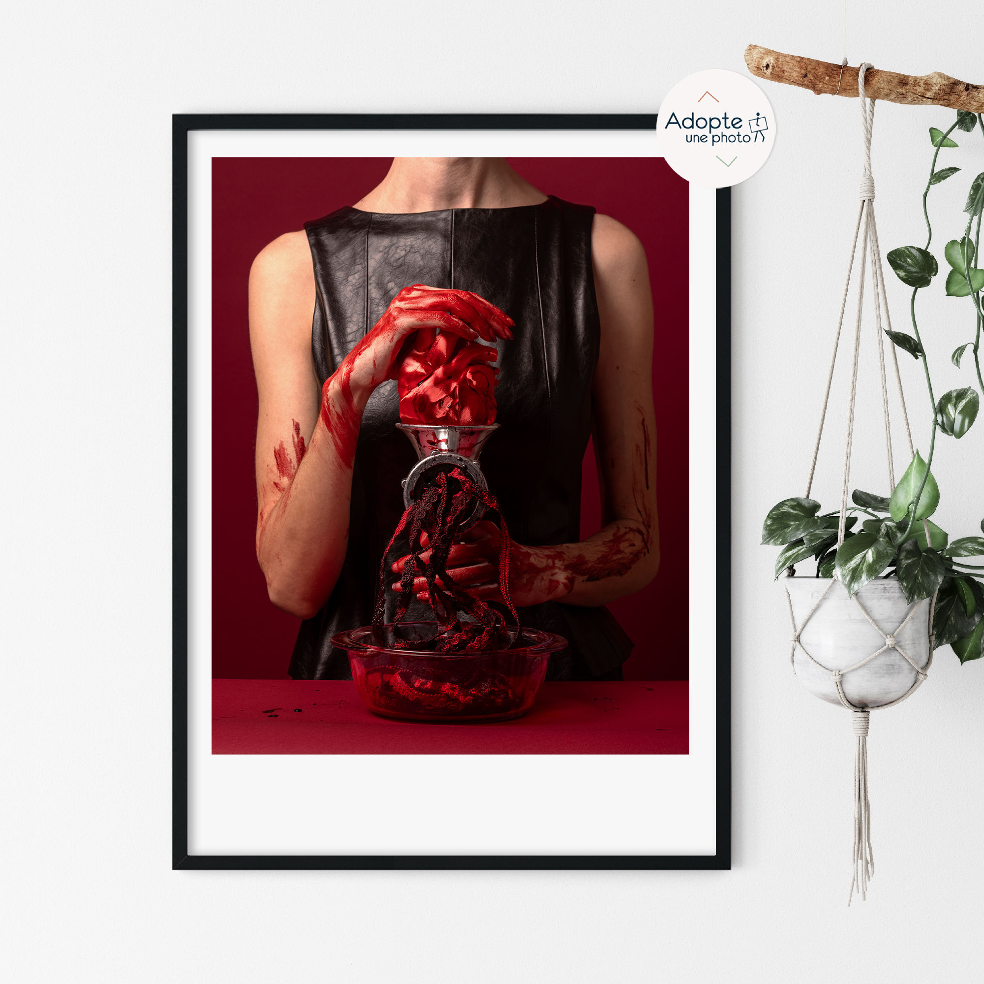 Tirage d'art, photographie "Amourachée", signée, numérotée