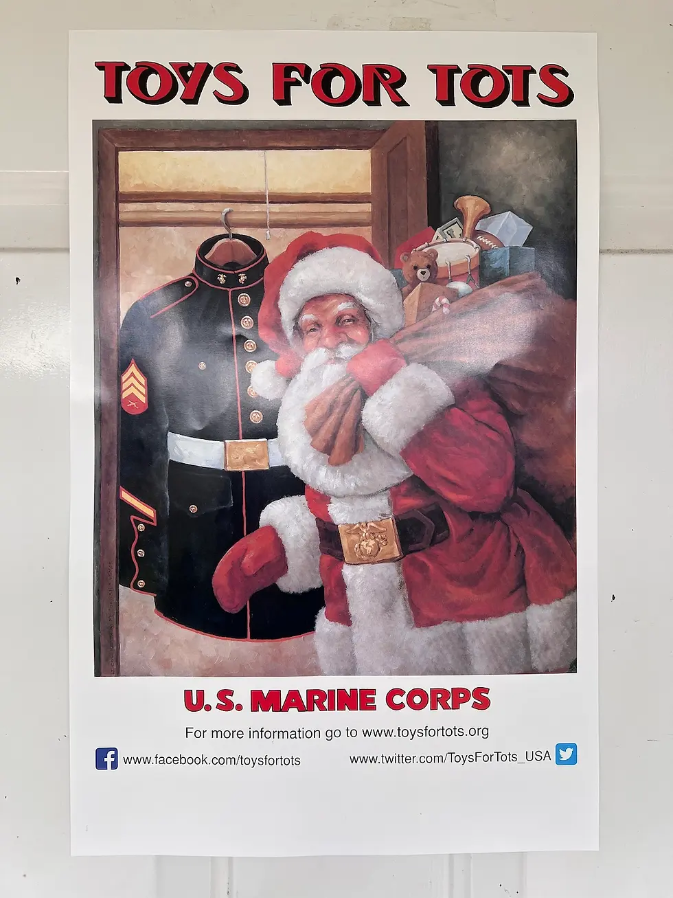 Toys for tots Santa flyer www.facebook.com/toysfortots