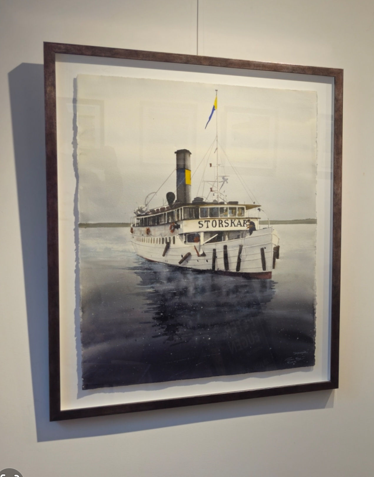 Storskär   / Watercolor Akvarell ( Original ) 70x90cm inkl ram / År 2025