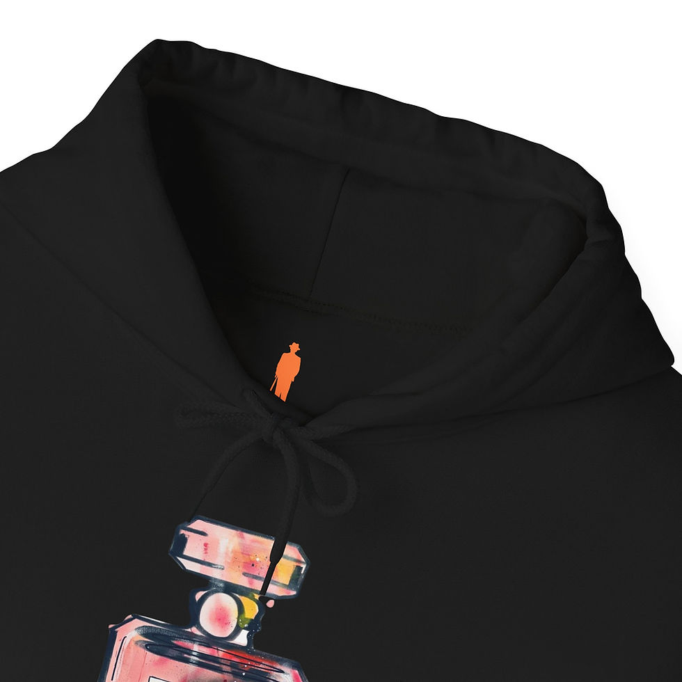 Miniatyrbild:  Mr Nobody Hoodie Red Parfume  - €hanel & other *rugs. Unisex Hoodie