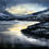 Thumbnail: " Fjord in Norway" Watercolor Original / 152x115cm unframed / year 2024