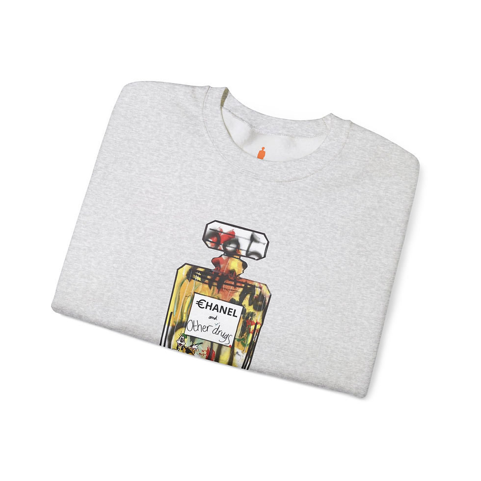 Thumbnail: Mr Nobody  Sweatshirt - €hanel & other *rugs Vs Goofy painter.  Unisex 