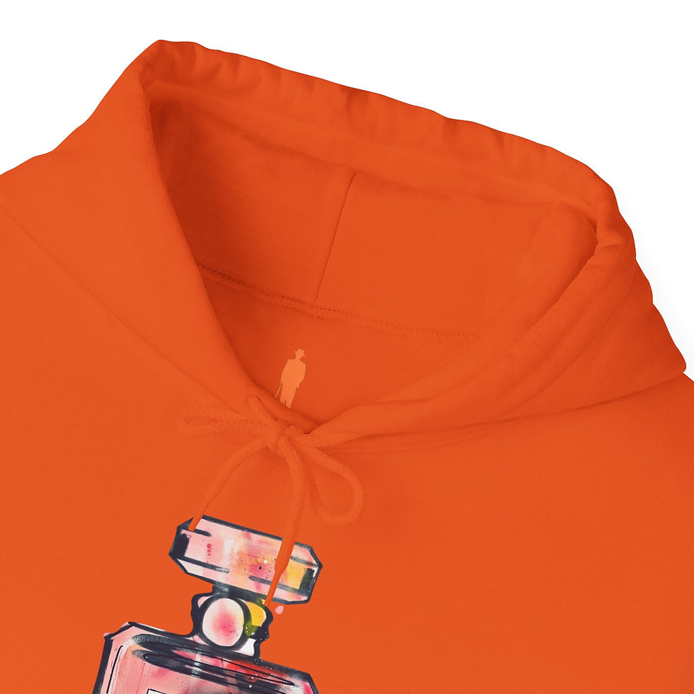 Miniatyrbild:  Mr Nobody Hoodie Red Parfume  - €hanel & other *rugs. Unisex Hoodie