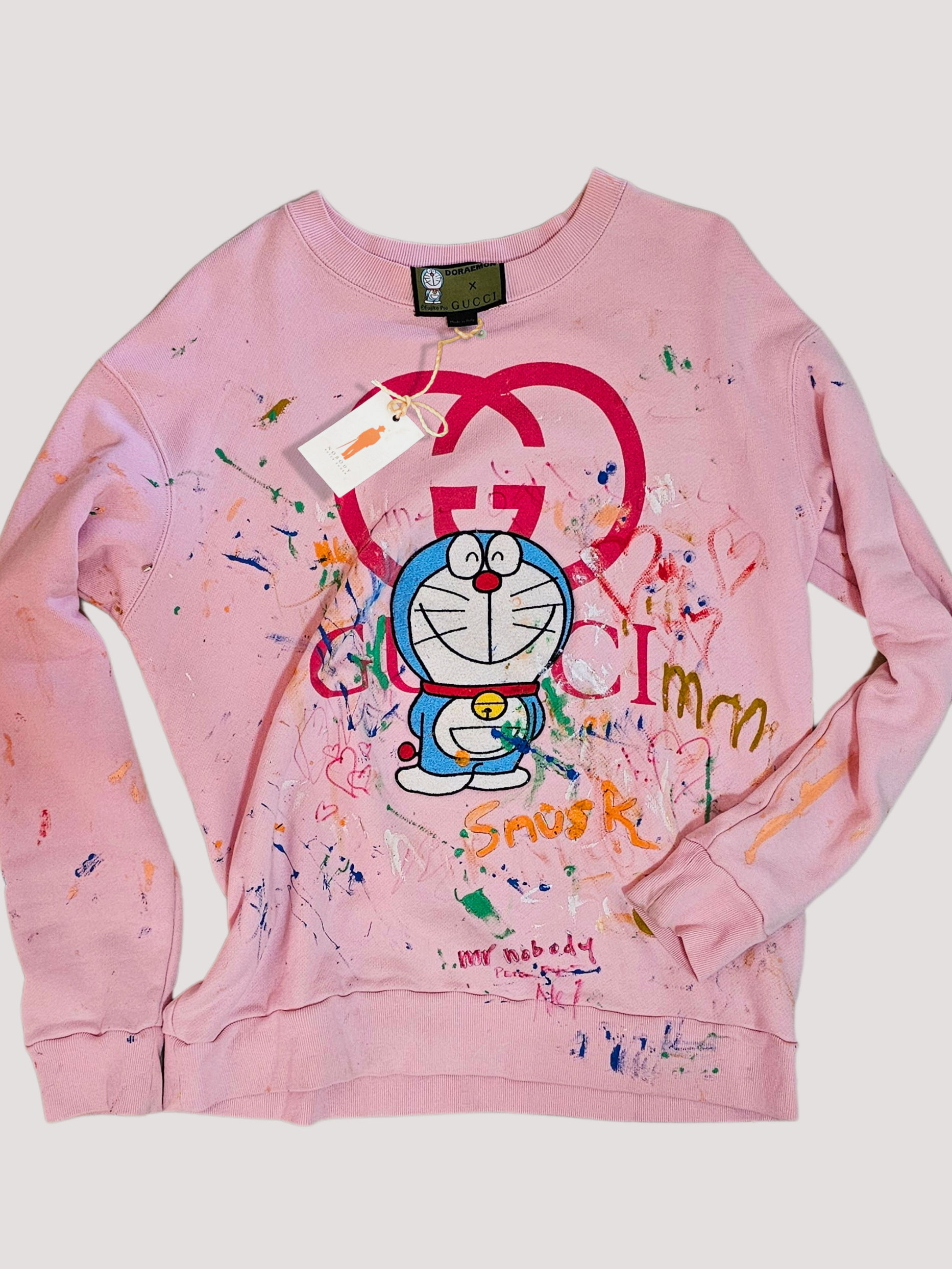 GUCCI x DORAEMON  original handpainted by artist Mr Nobody - Peter Eugén