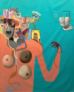 The Epic of Three Melons and Hundred Colors. 150x120cm