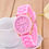 Thumbnail: Geneva Women's Silicone Strap Quartz Watch 