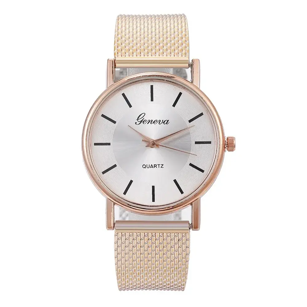 Geneva Women's Quartz Watch Mesh Strap